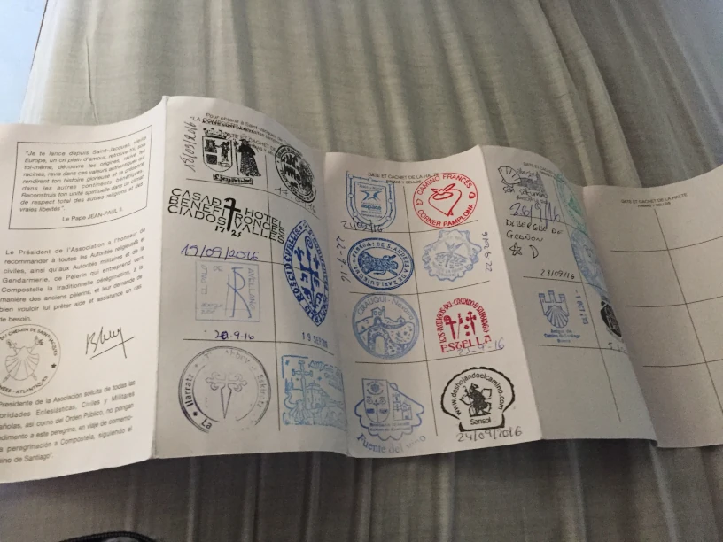 This is an image of
               an incomplete Camino credential.