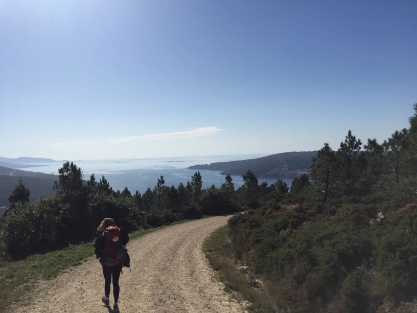This is an image of
               where the path reaches the ocean.