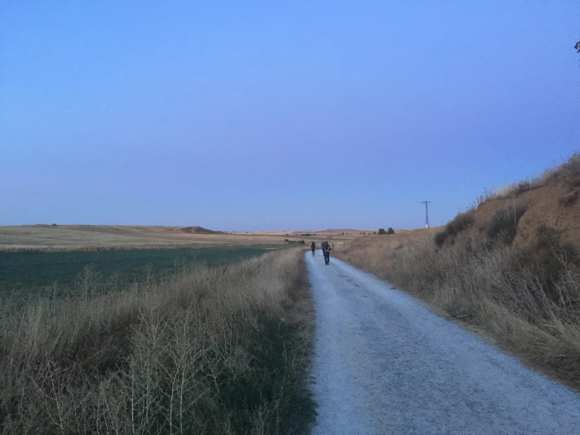 This is an image of
               the path in the Meseta.