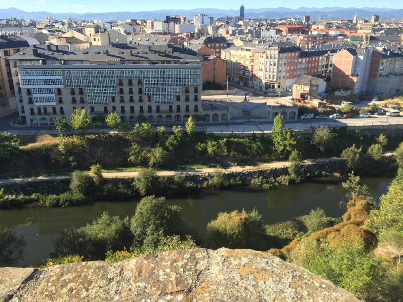 This is an image of
               the town of Ponferrada.